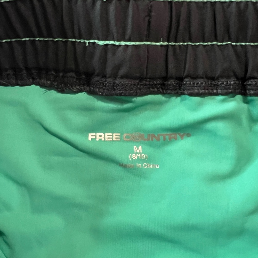 Free Country swim skirt. Good condition. Size M 8/10 charcoal gray and turquoise - Picture 7 of 8